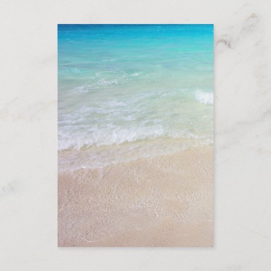 Strand Scene QR code Website RSVP Enclosure Kaart (Achterkant)