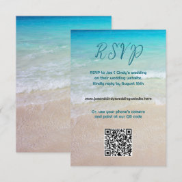 Strand Scene QR code Website RSVP Enclosure Kaart