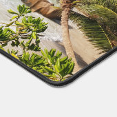 Strand Scène van Palm Trees & Large Rock Bureaumat (Hoek)