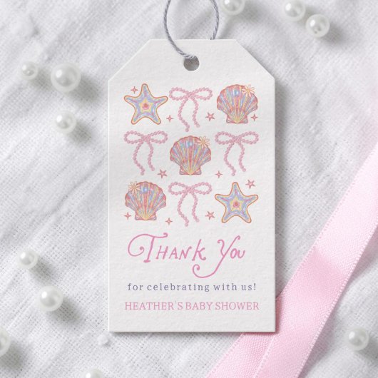 Strand Schat Zomer Baby Shower Bedankt Cadeaulabel