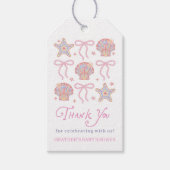Strand Schat Zomer Baby Shower Bedankt Cadeaulabel (Voorkant)