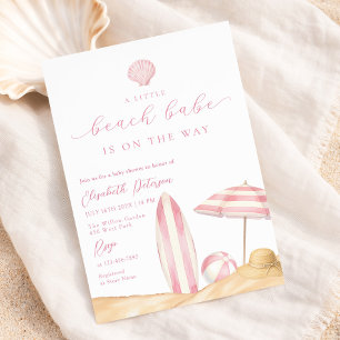 Strand Schatje Zomer Baby Shower Kaart
