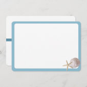 Strand Schatten Dank U Bedankkaart (Voorkant / Achterkant)