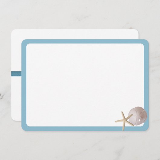 Strand Schatten Dank U Bedankkaart (Voorkant / Achterkant)