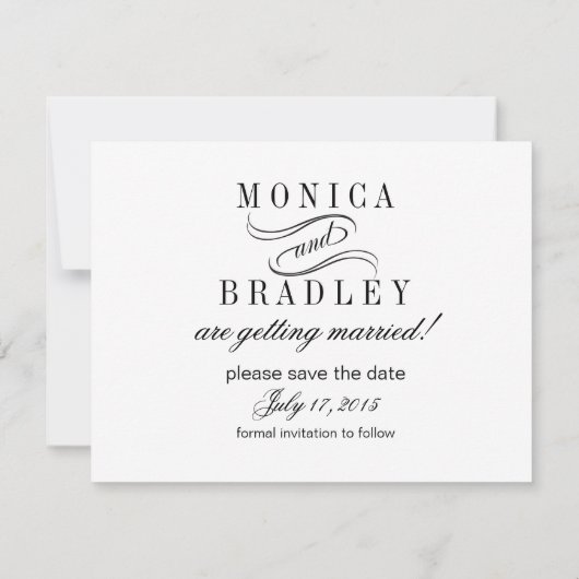 Strand Schelp Droom Datum pink Save The Date (Achterkant)