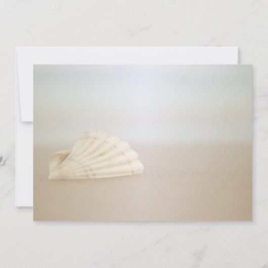 Strand Schelp, Hartjes  Save The Date (Achterkant)