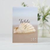 Strand Schelp, Hartjes Tafelkaart Kaart (Staand voorkant)