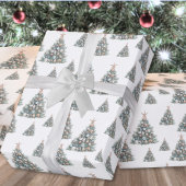 Strand Schelp Kerstboom Patroon Cadeaupapier
