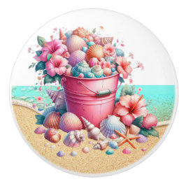 Strand Schelp Ladenknoppen - SRF Keramische Knop