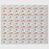 Strand Schelp Zeester Krab Cadeaupapier (Vlak)