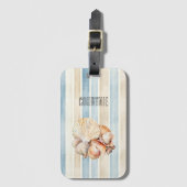 Strand Schelpen Bagagelabel (Voorkant (verticaal))