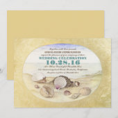  strand schelpen bruiloft uitnodiging (Voorkant / Achterkant)