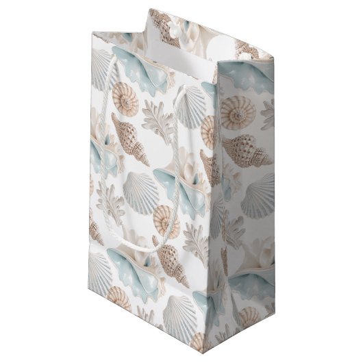 Strand Schelpen Cadeautas (Voorkant Gekanteld)