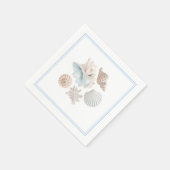 Strand Schelpen Papieren Servetten (Hoek)