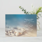 Strand Schelpen & Parel Sieraden Elegante Bruids S Kaart (Staand voorkant)