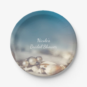Strand Schelpen & Parel Sieraden Elegante Bruids S Papieren Bordje