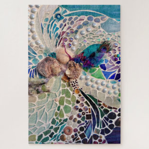 Strand schelpen patroon legpuzzel