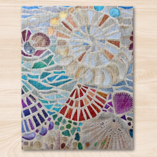 Strand schelpen patroon legpuzzel