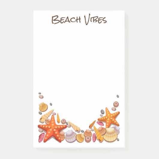 Strand Schelpen Post-it® Notes (Voorkant)