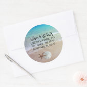 Strand Schelpen Retouradres Enveloppe Zegel (Envelop)