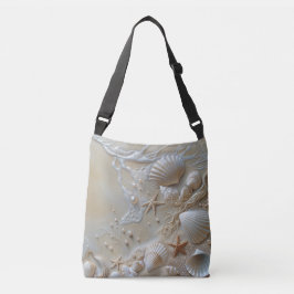 Strand schelpen Witte Parels Zeester  Crossbody Tas
