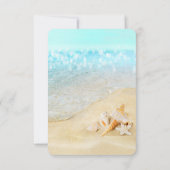 Strand Schelpen Zand Receptie Kaart (Achterkant)