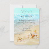 Strand Schelpen Zand Receptie Kaart (Voorkant)