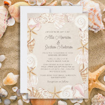 Strand Schelpen Zand Zee Bruiloft