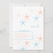 Strand Schelpen Zomerfeest Uitnodiging (Voorkant)