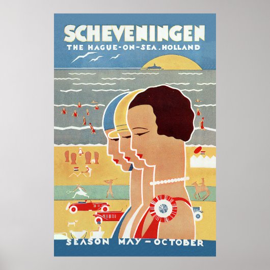 Strand Scheveningen Poster (Voorkant)