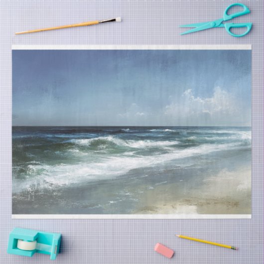  strand Schilderachtig Landschap Decoupage Tissuepapier (Craft)