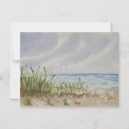 Strand schilderij briefkaart