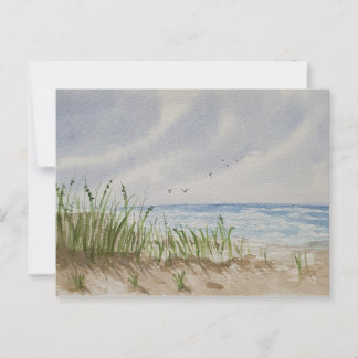 Strand schilderij  briefkaart