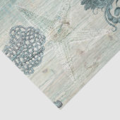 strand Schroop Blauw hout Ontvlechting Tissuepapier (Detail)