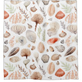 Strand Seashell kust Douchegordijn (Voorkant)