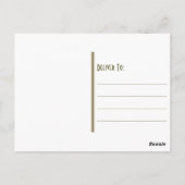  strand Seashell & Red Coral Briefkaart (Achterkant)