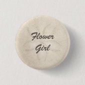 Strand Serenity Bloemenmeisje Button (Voorkant)