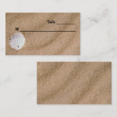 Strand Serenity Place Cards Visitekaartje Plaatskaartje (Voorkant / Achterkant)
