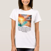 "Strand Serenity Quote T-shirt" T-shirt (Voorkant)