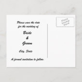 Strand Serenity Save the Date Briefkaart (Achterkant)