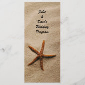 Strand Serenity Trouwprogramma Kaart (Voorkant)