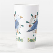 strand sfeer latte mok (Voorkant)