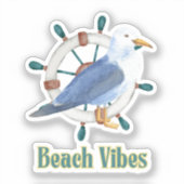 strand sfeer sticker (Voorkant)