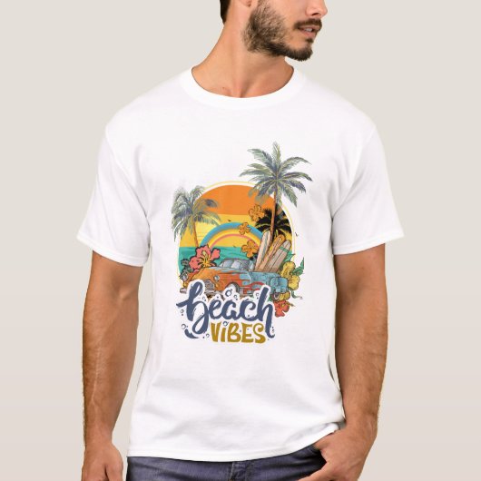 strand sfeer zomer t-shirt (Voorkant)