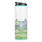 Strand Shack Life 1; Thermische Tumbler; Cyaan Thermosbeker (Geroteerd rechts)