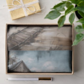 Strand Shack rustieke kustschilderij Decoupage Tissuepapier (Geschenk)