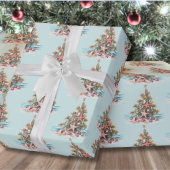 Strand Shell Kerstboom Patroon Cadeaupapier