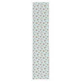 Strand Shell Kerstboom Patroon Korte Tafelloper (Voorkant)
