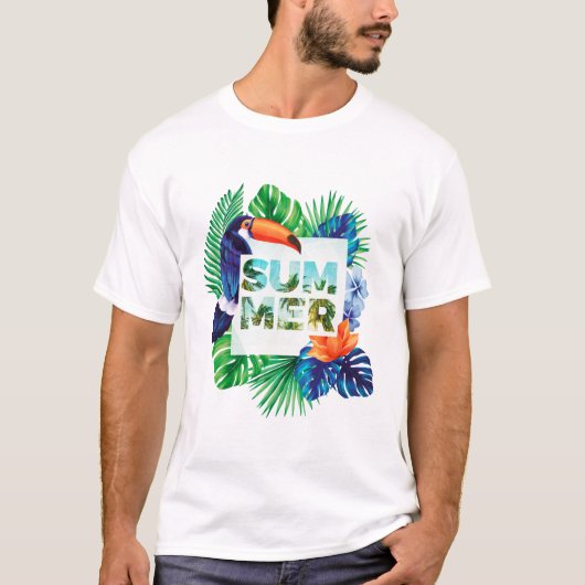 Strand Shirt Palm Trees Strand Zomer (Voorkant)
