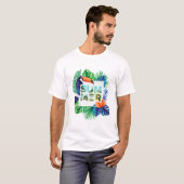 Strand Shirt Palm Trees Strand Zomer (Voorkant volledig)